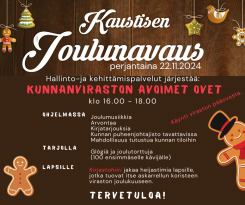 Kunnanviraston avoimet ovet 22.11. klo 16.00 - 18.00