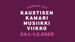 Kaustisen Kamarimusiikkiviikkoa vietetään 24.1. - 1.2.2025