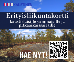Määräaikainen erityisliikuntakortti käyttöön Kaustisen kunnassa