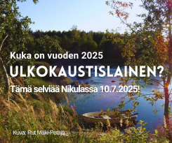 Vuoden ulkokaustislainen valitaan jälleen heinäkuussa