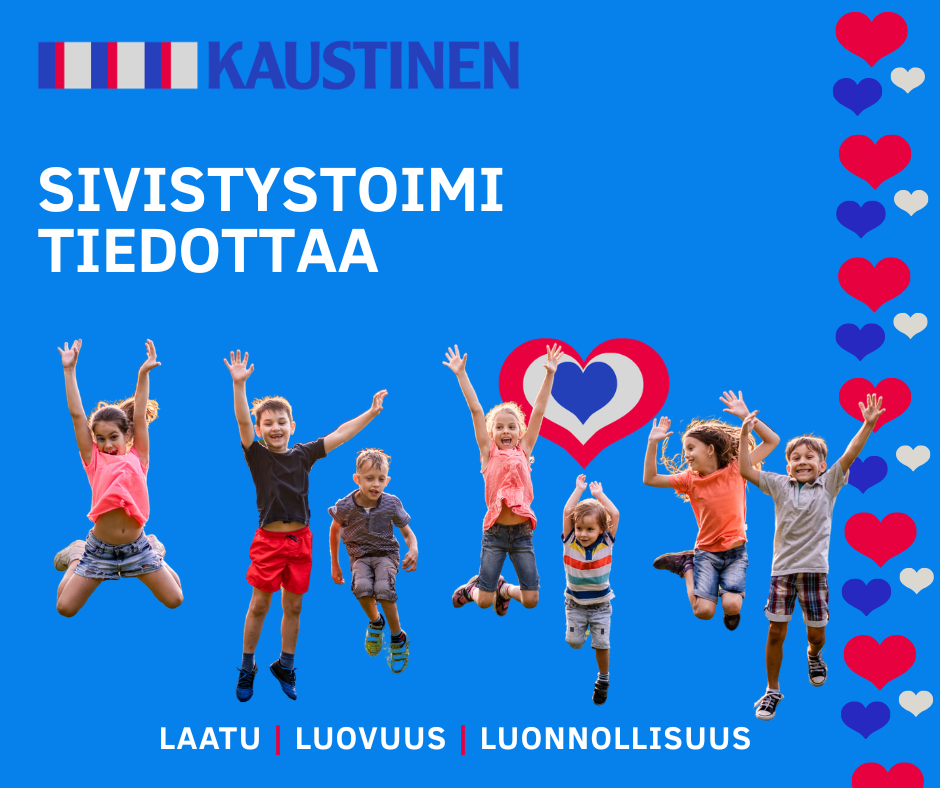 Varhaiskasvatuspaikat ovat haettavana toimintakaudelle 1.8.2026 - 31.7.2027