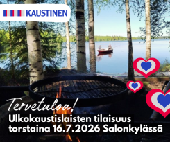 Vuoden 2026 Ulkokaustislaisten tilaisuus järjestetään Salonkylässä